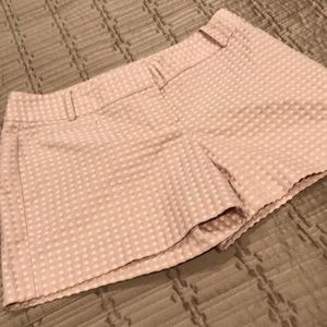 Loft shorts, tan/peach, pattern, size 4